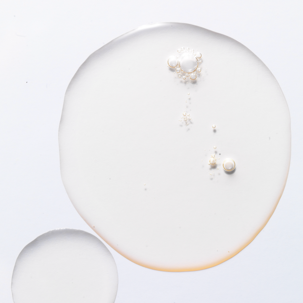 Large bubble of face serum.