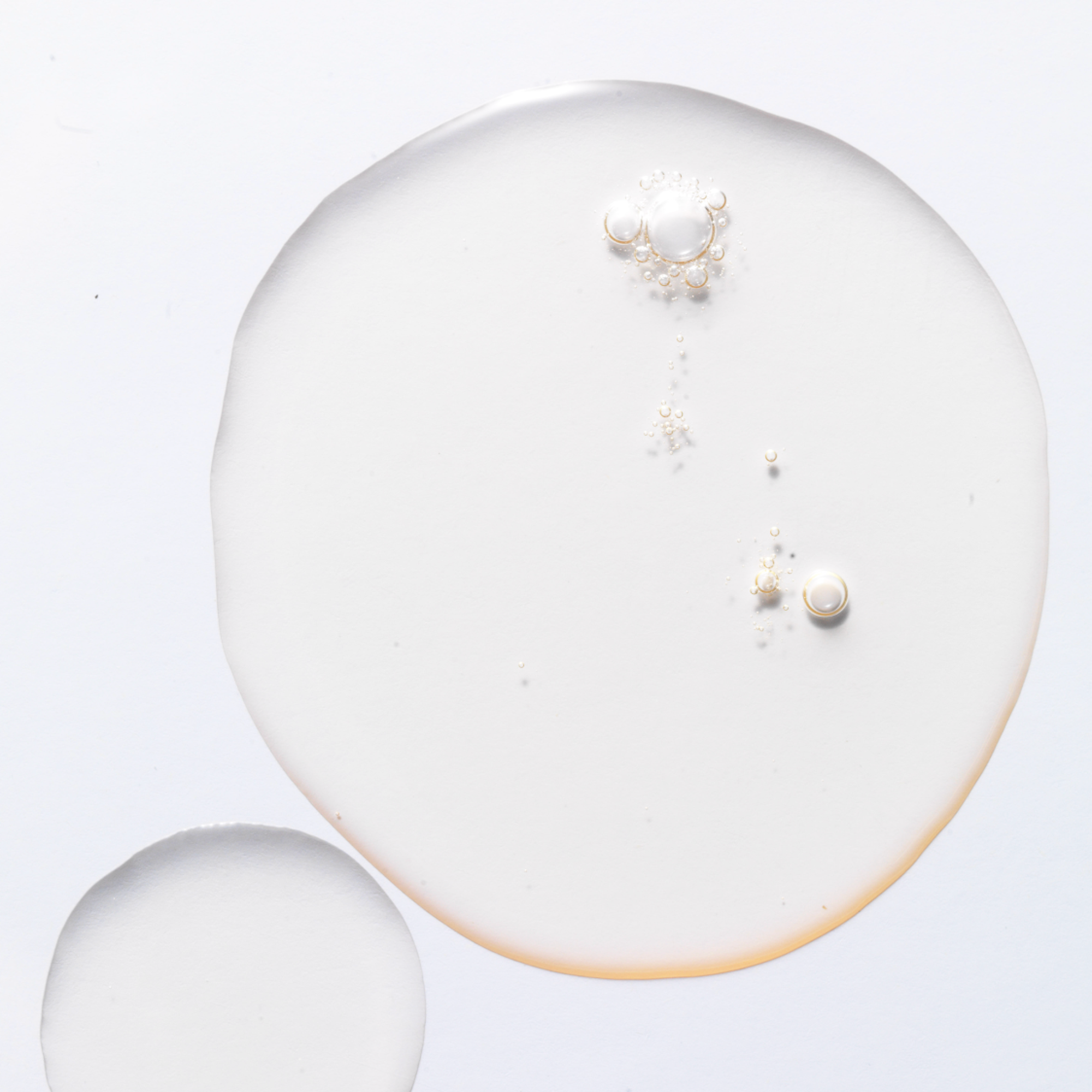 Large bubble of face serum.