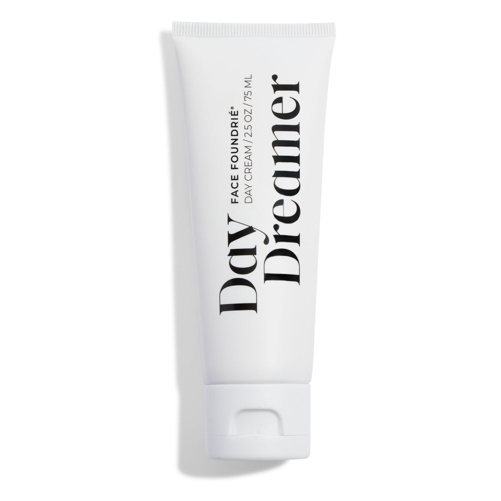 FACE FOUNDRIÉ Day Dreamer Day Cream moisturizer in a white jar against a neutral background