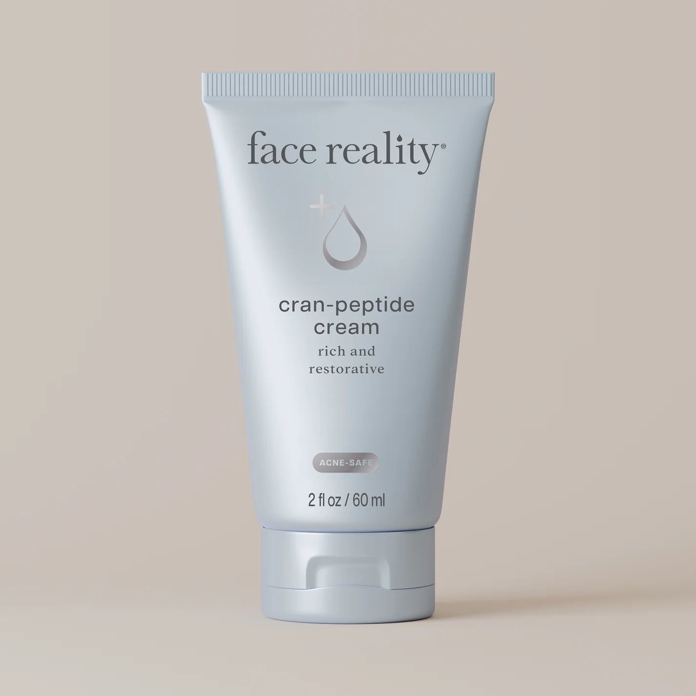 Face Reality Cran-Peptide Cream jar showing natural pink color on a clean background