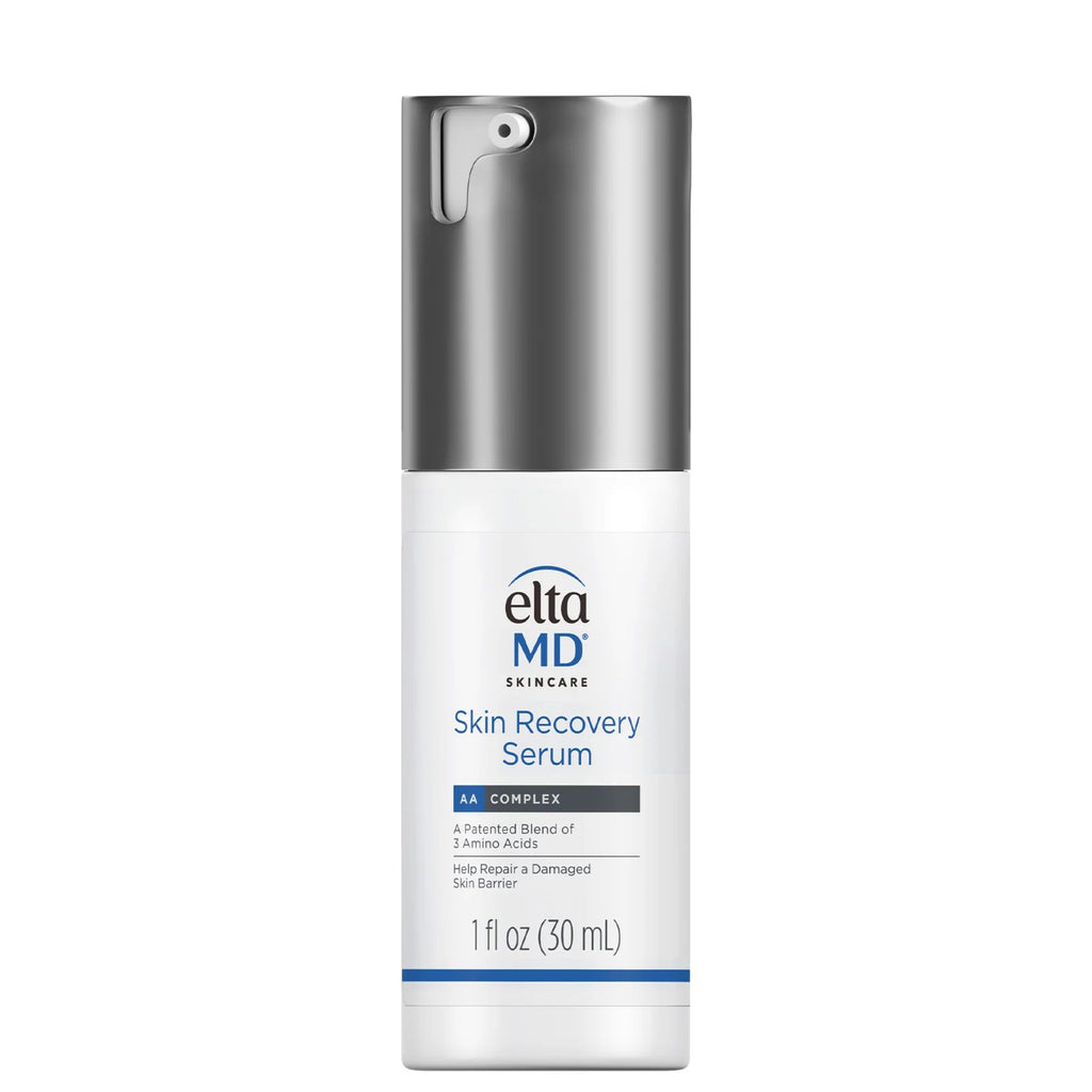 EltaMD Skin Recovery Serum pump bottle on a clean neutral background