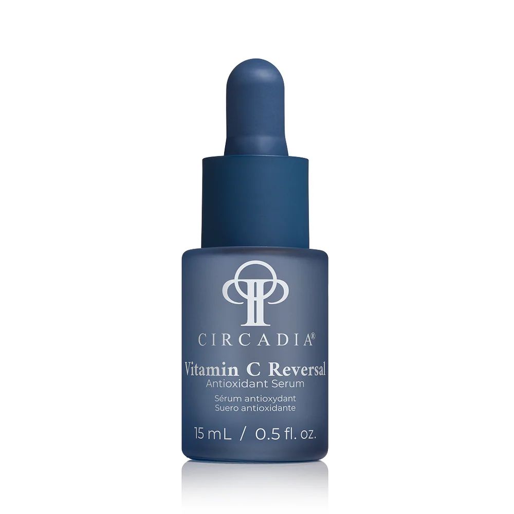 Circadia Vitamin C Reversal Serum dropper bottle on a neutral background