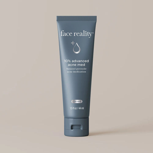 Face Reality 10% Advanced Acne Med tube on a clean background