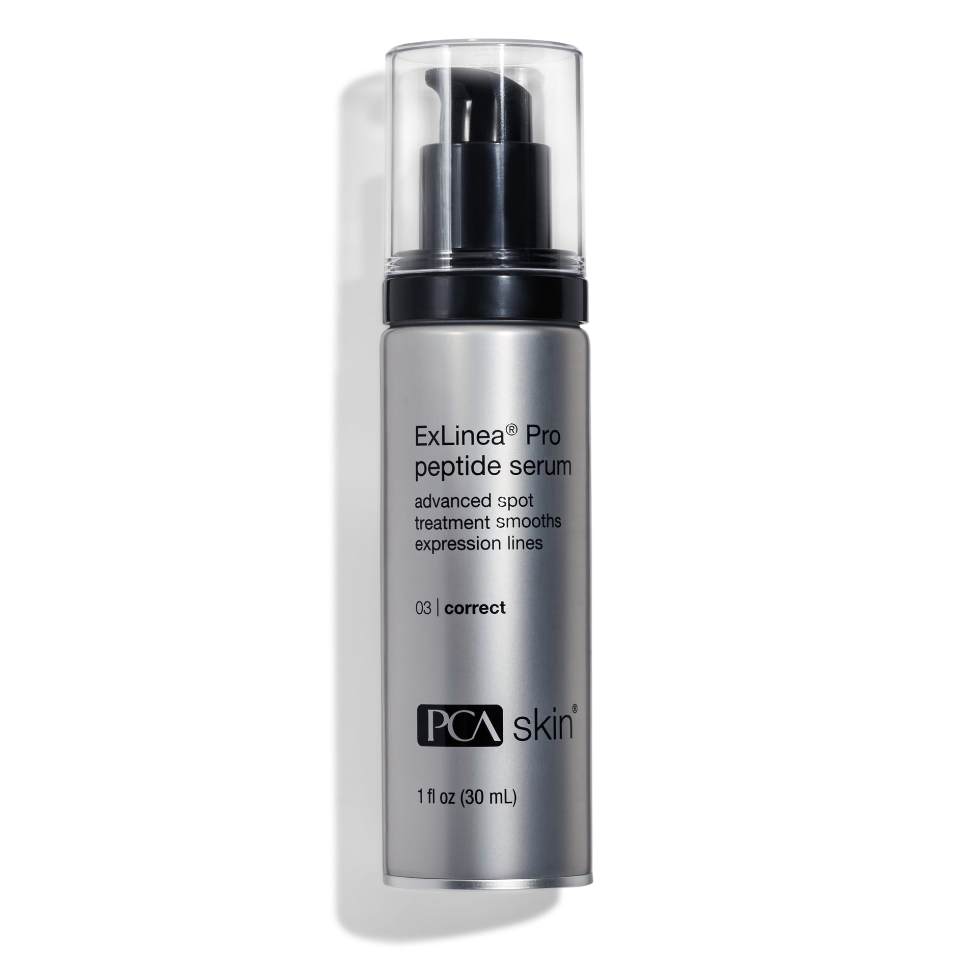 PCA SKIN ExLinea Pro Peptide Serum pump bottle on a clean background