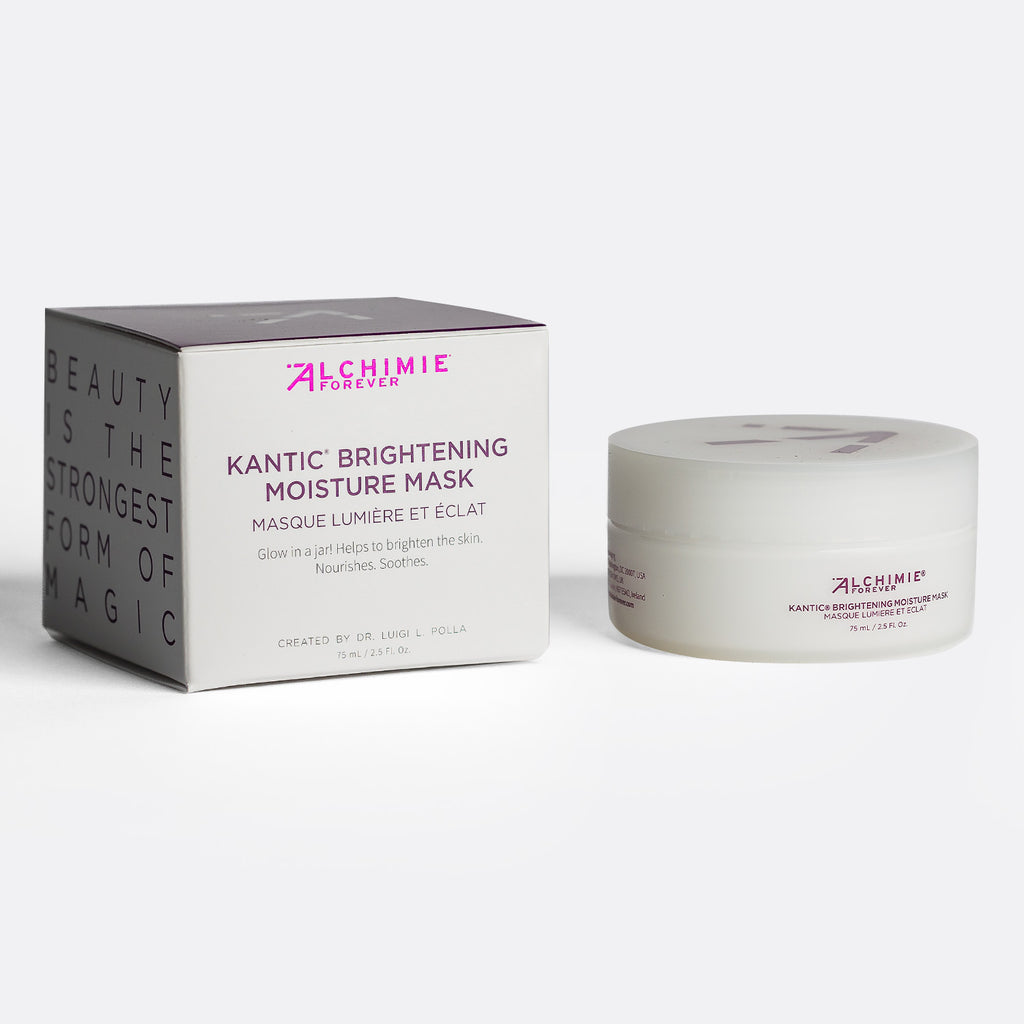 Kantic Brightening Moisture Mask packaging with Alchimie Forever branding on a white background