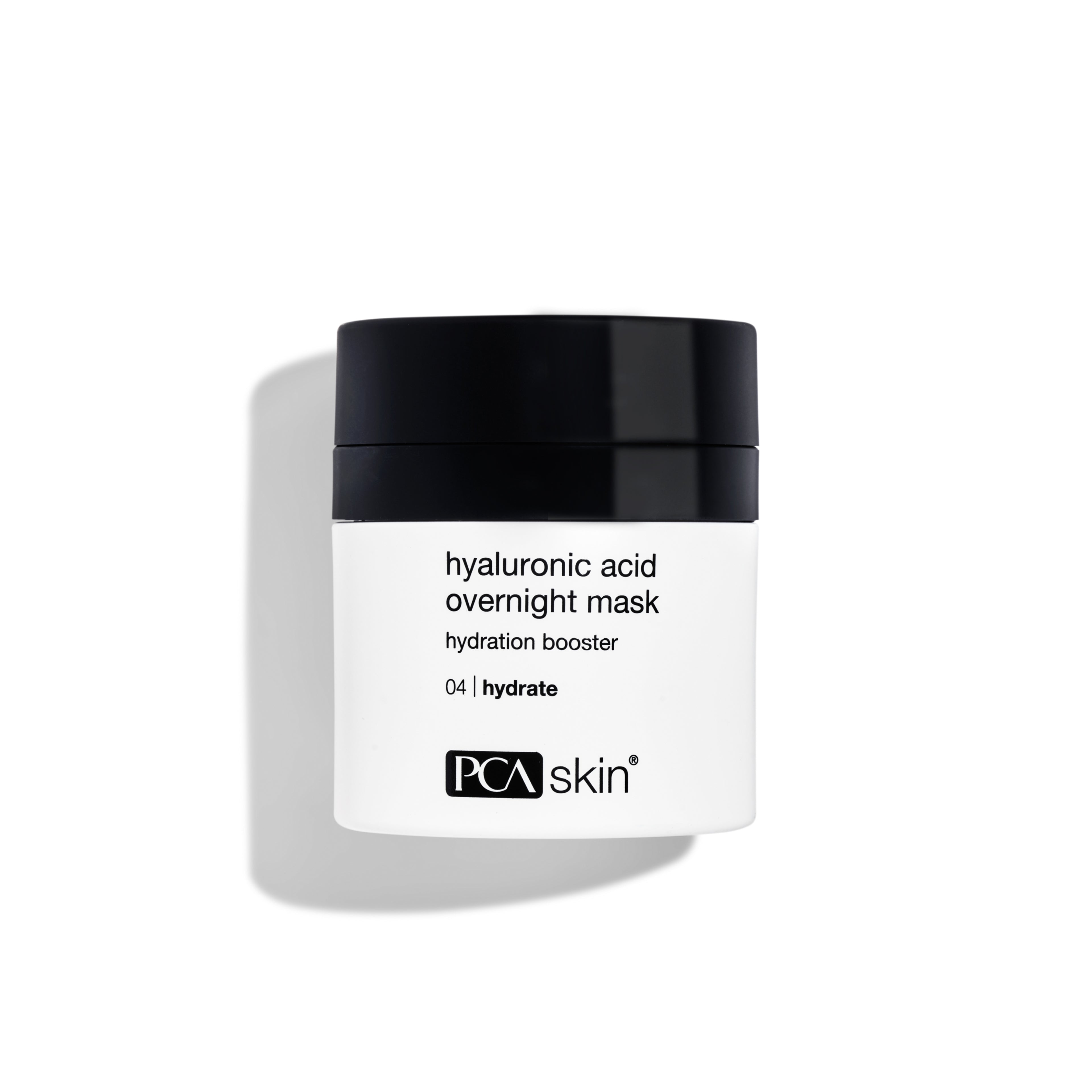 PCA SKIN Hyaluronic Acid Overnight Mask jar on a clean background