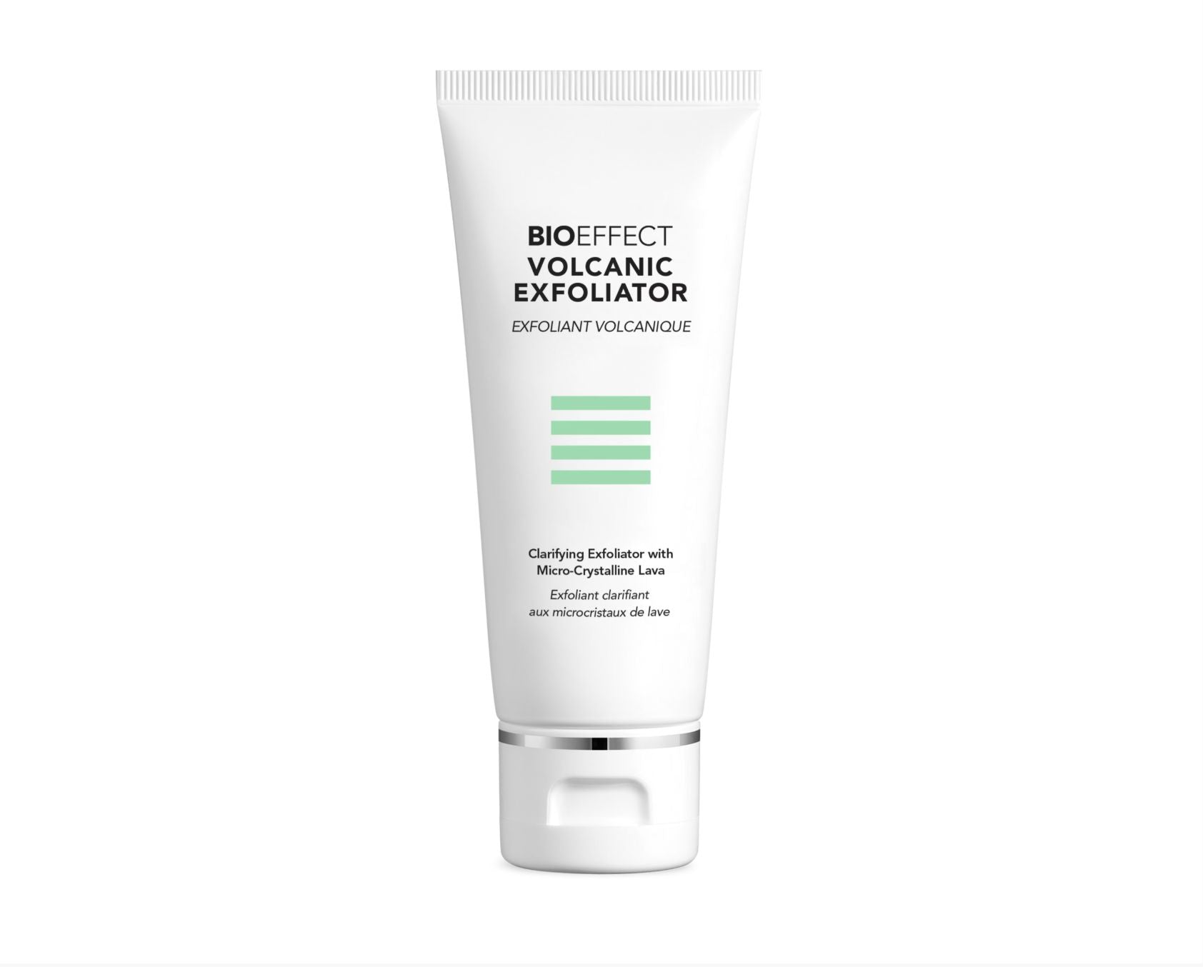 BIOEFFECT Volcanic Exfoliator tube on a clean neutral background