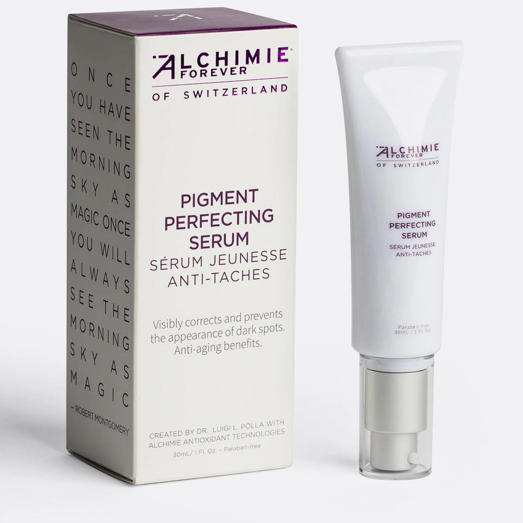 Alchimie Forever Pigment Perfecting Serum dropper bottle on a clean background
