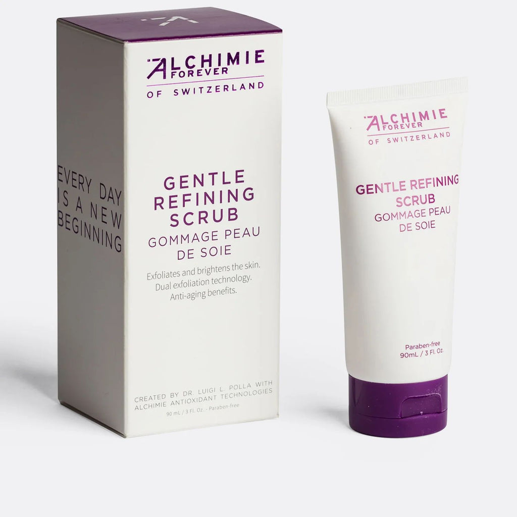 Alchimie Forever Gentle Refining Scrub jar on a clean background