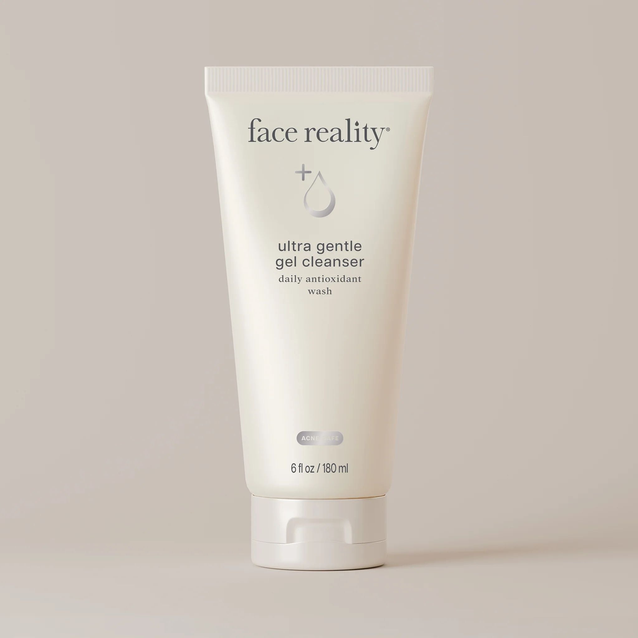 Face Reality Ultra Gentle Gel Cleanser pump bottle on a clean background